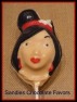 248sp China Princess Face Chocolate Candy Lollipop Mold